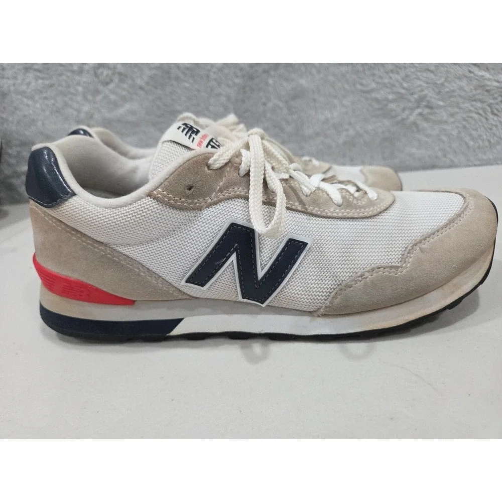 New Balance Mens‎ 515 Classic Sneaker Shoe ML515RC3 White Blue Red Size 10
